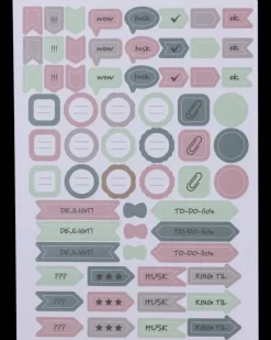 Organize Kalenderklistermærker 8 ark A5| Kontorartikler