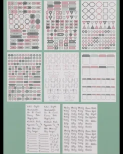 Organize Kalenderklistermærker 8 ark A5| Kontorartikler