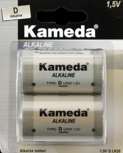 Kameda Alkaline batteri - D 2-pak| Batterier