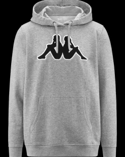 Kappa hoodie grå| T-Shirts Og Skjorter