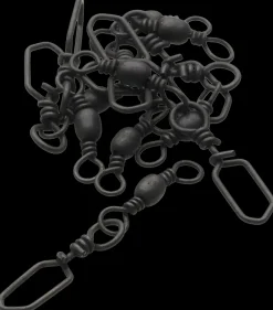 Kinetic Barrel swivel #1 6-pak - sort| Øvrigt Grej