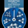 Kinetic Inline zinc sinkers sortiment| Endegrej Og Madding