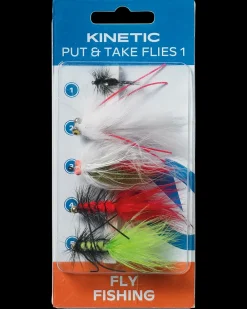 Kinetic Put & Take flies 1 5-pak| Endegrej Og Madding