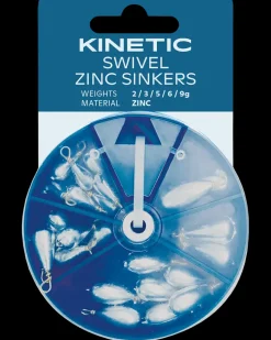 Kinetic Swivel zinc sinkers sortiment| Endegrej Og Madding