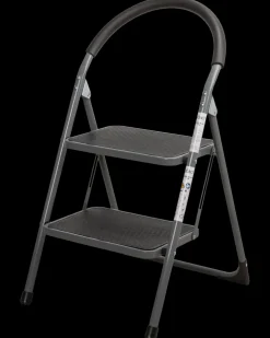 SJÖBO Køkkenstige 2 store trin stål| Stiger Og Stilladser