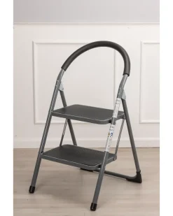 SJÖBO Køkkenstige 2 store trin stål| Stiger Og Stilladser