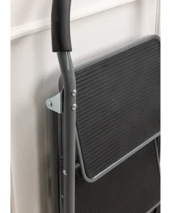 SJÖBO Køkkenstige 2 store trin stål| Stiger Og Stilladser