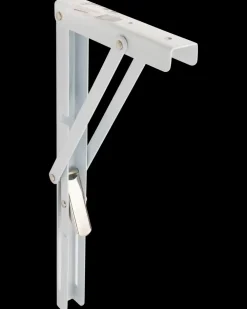 Klaphyldeknægt 300 x 155 mm - Hvid| Vægskinner Og Hyldeknægte