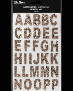 Belluno Klistermærker alfabet - Guld| Øvrigt Legetøj