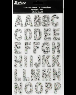 Belluno Klistermærker alfabet - Sølv| Øvrigt Legetøj