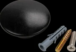 SJÖBO Knage Bambus Ø55 mm - Sort| Knager Og Knagerækker