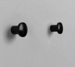 SJÖBO Knage Bambus Ø25 mm - Sort| Knager Og Knagerækker