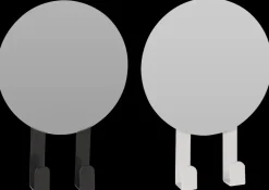 Knage med spejl assorteret| Badeværelsesartikler