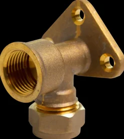 Kompressions dækvinkel 15 mm x 1/2" M - messing| Rør Og Fittings