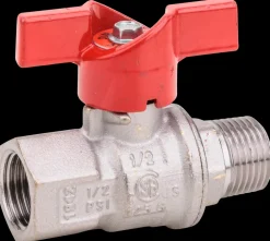 Kuglehane 1/2" M/N med T-greb| Haner Og Ventiler