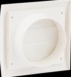 EUROPLAST Lamelventil kvadratisk - passer til Ø100 mm| Ventilation Og Varmeflytning