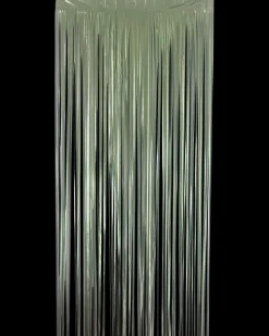 Lametta gardin 250 cm - Mat grøn| Festartikler|Nytårspynt