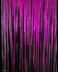 Lametta gardin 250 cm - Mat lilla| Festartikler|Nytårspynt