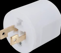 Lampestikprop - hvid| Lampestik Og -Udtag