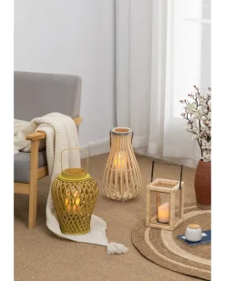 SJÖBO Lanterne i bambus H. 40 cm| Øvrigt Havetilbehør