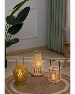 SJÖBO Lanterne i bambus H. 40 cm| Øvrigt Havetilbehør