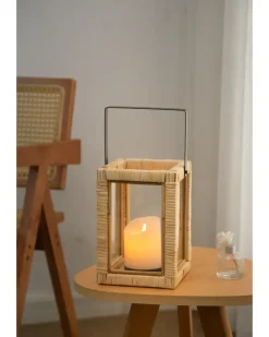 SJÖBO Lanterne i rattan H. 35 cm| Øvrigt Havetilbehør