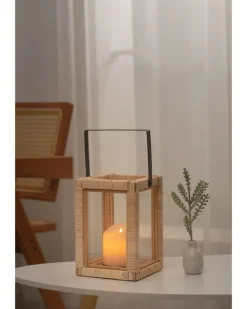 SJÖBO Lanterne i rattan H. 35 cm| Øvrigt Havetilbehør