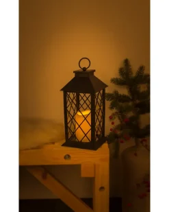 Lanterne med LED - sort| Øvrigt Havetilbehør|Øvrig Belysning