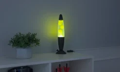 BRIGHT DESIGN Lavalampe H. 34 cm - klar/gul| Bordlamper