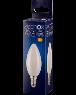 zethos LED 4W E14 C35 opal| Led-Pærer