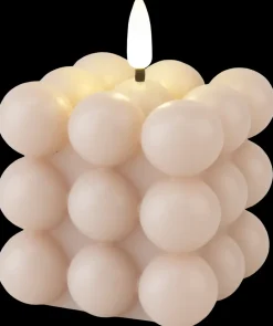 LED-bobbellys H. 7,5 cm- beige| Lys Og Olielamper