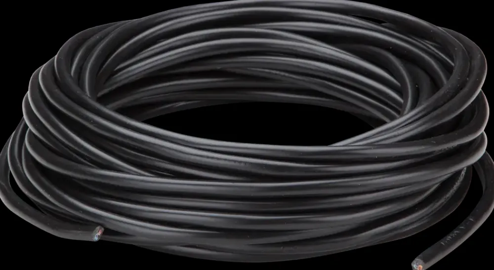 Ledning rund 2 x 0,75 mm² - sort| Løse Ledninger