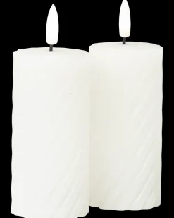 LED-vokslys snoet H. 10 cm 2-pak| Lys Og Olielamper