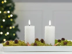 LED-vokslys snoet H. 10 cm 2-pak| Lys Og Olielamper