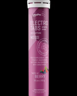 LinusPro Elektrolyt tabs 80g - Berry| Sportsernæring