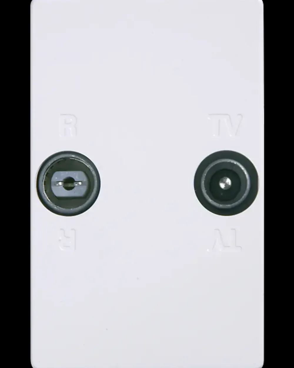 LK FUGA Antenneudtag slutdåse - hvid| Antenneudtag