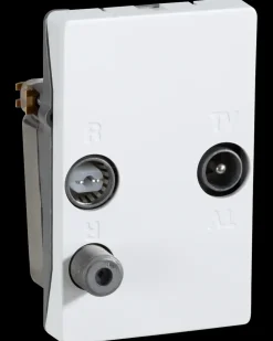 LK FUGA Multimedie slutdåse - hvid| Antenneudtag