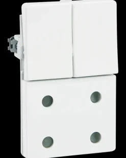 LK FUGA Stikkontakt dobbelt - hvid| Afbrydere Og Stikkontakter