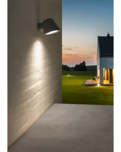 Lux Lamp Luxlamp Væglampe Ares GU10 - grå| Udendørs Væglamper