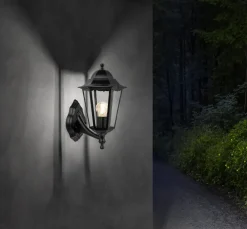 Lux Lamp Luxlamp Væglampe Helena E27 - sort| Udendørs Væglamper