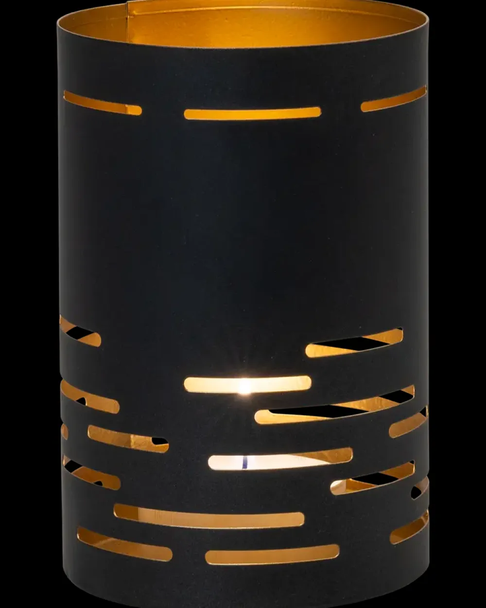 SJÖBO Lysestage 15 cm - sort og guld| Dekoration|Øvrigt Havetilbehør