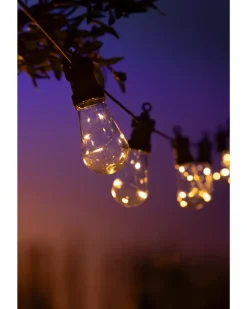 Lyskæde 10 aflange pære med små LED 10 stk.| Øvrigt Havetilbehør|Øvrig Belysning