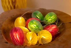 Lyskæde - Honeycomb æg| Festartikler