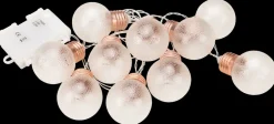 Lyskæde med pære og kobber fatning 10 stk.| Øvrigt Havetilbehør|Øvrig Belysning