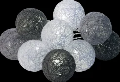 Lyskugler Ø6 cm 10 stk. - grå| Dekoration