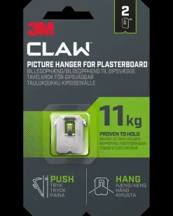 3M ™ CLAW™ Ophæng Gipsvæg - 11 kg 2-pak| Knager Og Knagerækker