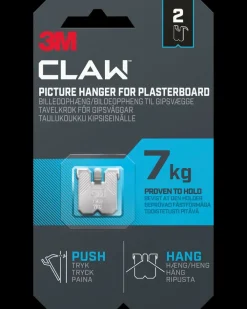 3M ™ CLAW™ Ophæng Gipsvæg - 7 kg 2-pak| Knager Og Knagerækker
