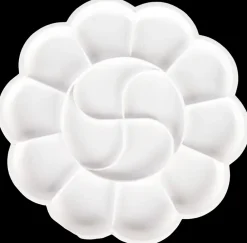 Malerpalette Ø20 cm - blomst| Malerredskaber