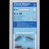 Arvid Nilsson Maskinskrue A4 LH M6 x 20 mm 6-pak| Maskinskruer, Bolte Og Møtrikker