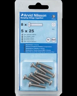 Arvid Nilsson Maskinskrue A4 PH M5 x 25 mm 8-pak| Maskinskruer, Bolte Og Møtrikker